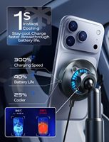 Support de chargeur de voiture magnétique sans fil LISEN 2026 avec support de téléphone à refroidissement rapide 25W pour iPhone 17 16 15 Pro Max