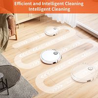 Aspirateur robot OEM P8, aspiration puissante de 20W, boîte à poussière de 800 ml, commande mécanique et à distance pour les sols domestiques