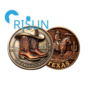 <span class=keywords><strong>Moneda</strong></span> Conmemorativa Personalizada <span class=keywords><strong>de</strong></span> Metal 3D con Acabado Antiguo, Diseño <span class=keywords><strong>de</strong></span> Bota Vaquera del Oeste, <span class=keywords><strong>de</strong></span> Houston, Texas, EE. UU. - Product Image 2