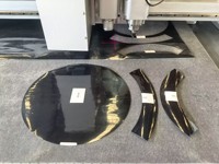 Machine de découpe numérique CNC haute vitesse pour fibres de carbone et tissus préimprégnés