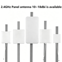 Antenne murale verticale 2400 MHz 18 dBi, antenne directionnelle à gain élevé 2,4 GHz, antenne plate extérieure Wi-Fi WLAN AP, pont sans fil