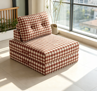 Canapé-lit modulaire compressé moderne, profondeur 200 cm, 80-100 cm, se déplie en matelas de 2 m, mousse haute densité 4 couches antidérapante