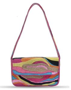 Bolso bandolera vintage de cuero genuino para mujer, impermeable, diseño bohemio con correas de cadena - Product Image 1