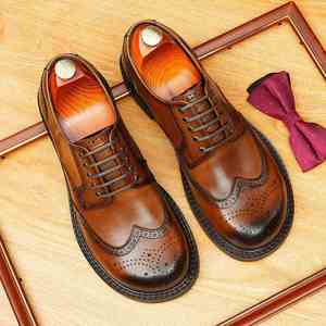 Chaussures en cuir pour hommes, finition brillante, best-seller, pour un look décontracté et élégant, avec boucles - Product Image 5