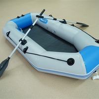 Kayak de pêche, radeau, bateau gonflable modulaire, matériau PVC pliable résistant à l'usure, 2 personnes, coussin d'air, bateau à rames, dérive