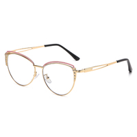 Lunettes de soleil photochromiques œil de chat en métal, unisexe, montures vintage, verres PC anti-lumière bleue, vente en gros à prix réduit