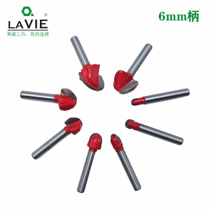 Lavie Round Bottom Router Bit 6mm Shank Carbide Woodworking Knife For <b>Engraving</b> <b>Machine</b> 1/4 To 1 Inch Set - Product Image 4