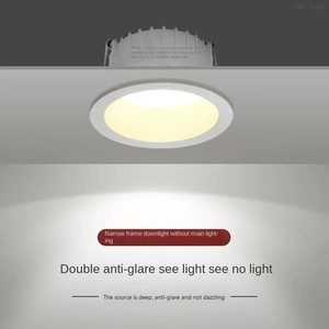 Lámpara de Techo Moderna LED de Aluminio, Borde Estrecho, Antideslumbrante Profundo, IP65, Apta para Hogar, Oficina, Sala de Estar, Dormitorio - Product Image 2