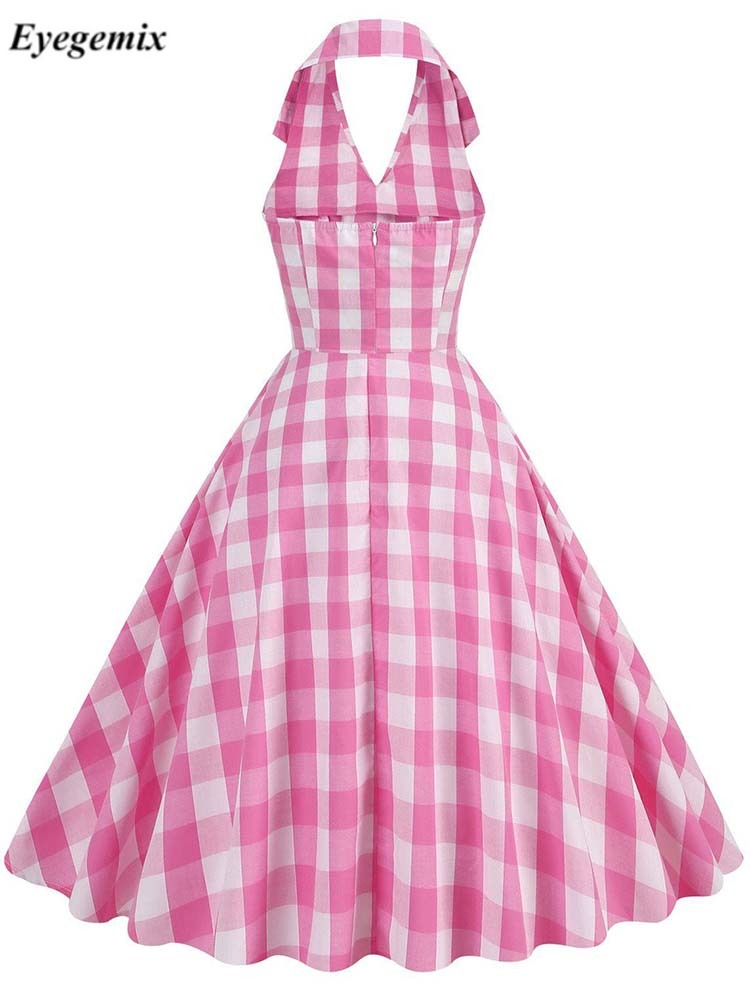 navy blue dress for baby girl Naloa Christmas Buffalo Plaid Print Womens Summer A-Line Dress with  Pockets,Short Sleeve Dresses,Flowy Beach Swing Dress for Vacation Travel