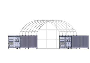 <span class=keywords><strong>Abri</strong></span> Conteneur Tente de Haute Qualité Installation Facile Prix Compétitif <span class=keywords><strong>Bâche</strong></span> PVC Imperméable pour Entrepôt Temporaire - Product Image 4