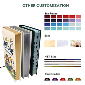 Servicio de Impresión de Biblias en Inglés con Diseños Personalizados de Fábrica, Cubierta de Cuero PU Suave, Logotipos UV, Varios Tamaños - Product Image 4