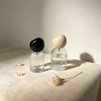 Flacon de parfum en verre transparent de type serti, style simple, logo personnalisé, haute qualité, 30ML 50ML 100ML, vente chaude