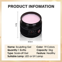 Échantillon Caili Personnalisé pour Salon, Kit de Gel Dur Fortifiant et Rapide pour Construction d'Extensions d'Ongles