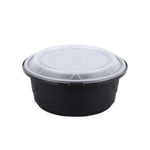 Bol rond jetable noir épaissi anti-fuite pour soupes, nouilles, hot pot et plats à emporter - Product Image 4