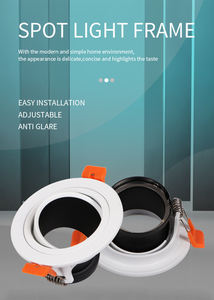 Boîtier de projecteur en alliage d'aluminium réglable en angle pour éclairage encastré GU10 MR16 - Product Image 3