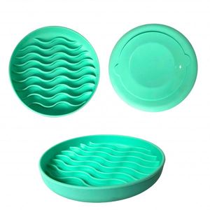 Comedero Redondo Antideslizante para Mascotas, Plato de Alimentación Lenta y Grueso para Perros y Gatos, Diseño para una Alimentación Saludable, Libre de BPA, Duradero - Product Image 3
