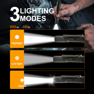 IP67 không thấm nước Mini Pocket LED <span class=keywords><strong>Torch</strong></span> Đèn pin sáng Nhôm Cơ thể nhỏ gọn bút ánh sáng với clip cho kiểm tra công việc sửa chữa - Product Image 5
