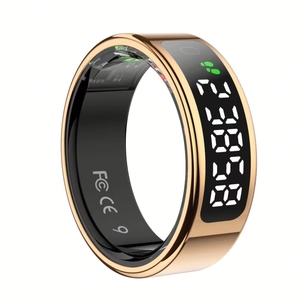 Anillo Inteligente <span class=keywords><strong>ERON</strong></span> R11 con Carga Inalámbrica, Contador de Oraciones, Pantalla Táctil, Monitor de Salud y Ejercicio Digital - Product Image 2