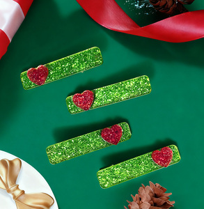 Preciosas pinzas para el cabello de princesa para niñas, accesorios para el cabello con forma de corazón brillante para fiesta, 1 pieza - Product Image 2