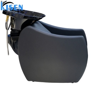 Kisen Hair Wash Simple Chair Shampoo Bed Black Back Wash Unit Salon Barbershop Furniture US Market in Stock on Sale - Product Image 3