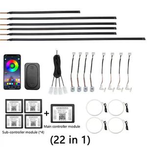 Luce Atmosfera <span class=keywords><strong>Auto</strong></span> Dinamica 10 in 1/18 in 1/22 in 1 RGB 12V Luci <span class=keywords><strong>LED</strong></span> Interne <span class=keywords><strong>per</strong></span> <span class=keywords><strong>Auto</strong></span> Striscia <span class=keywords><strong>LED</strong></span> Sinfonica RGB <span class=keywords><strong>per</strong></span> il 98% delle <span class=keywords><strong>Auto</strong></span> - Product Image 5