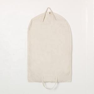 कस्टम लोगो सूट कवर कैनवास सफेद सूती कपड़े परिधान बैग - Product Image 2