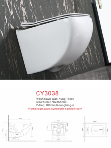 Модный Белый Новый дизайн настенный унитаз с оплеткой и биде - Product Image 5