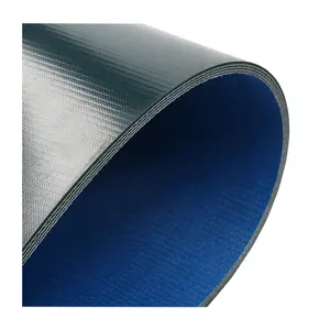 Wear-resistant Mesh High Strength Fabric Marble Industrial Belt Dark Green PVC Conveyor Belt