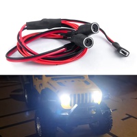 Kit de phares LED pour voiture RC avec support de montage, lampe avant pour Crawler RC 1/24, éclairage de mise à niveau pour modèle tout-terrain RC, pièces de rechange