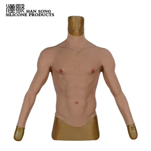KnowU Upgrade Silicone Muscle Suit Fake Muscle Chest For Cosplay Stronger