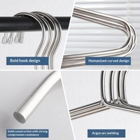 Crochets de suspension robustes en acier inoxydable, conception extra-épaisse et allongée pour sécher les draps et les couettes, résistants à la rouille