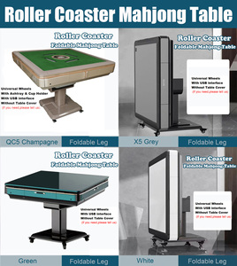 Bán buôn gấp majhong Mỹ mAh Jong họp <span class=keywords><strong>2</strong></span> trong 1 có thể gập lại tự động mahjong bảng với số gạch bánh xe Top Bìa - Product Image 3