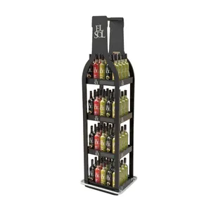 Metalen Vloer Stand Bier Custom Winkelcentrum Drank Display Rack