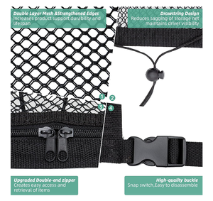 Haute qualité Double couche maille voiture toit stockage organisateur Polyester <span class=keywords><strong>plafond</strong></span> Cargo Net poche pour SUV camion intérieur accessoires - Product Image 4