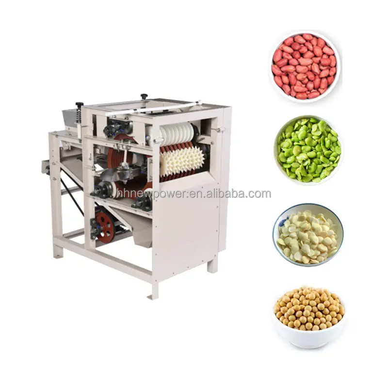 Hot Selling Good Quality Wet Nuts Green Pea Peanut Chickpeas soy broad beans Skin Peeling Machine