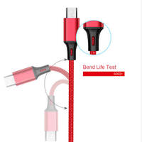 Câble Type-C 3-en-1 en gros, câble de données USB C à charge rapide 3A PD, kit de câbles de charge Type-C 3 ports pour téléphone, tablette, montre
