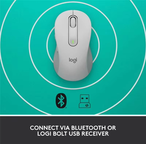 Logitech M650/M650L Silent <b>Wireless</b> <b>Mouse</b>, Bluetooth & 2.4G Dual Mode, Ergonomic Quiet Click Office <b>Mouse</b> <b>for</b> <b>Laptop</b> Desktop - Product Image 6