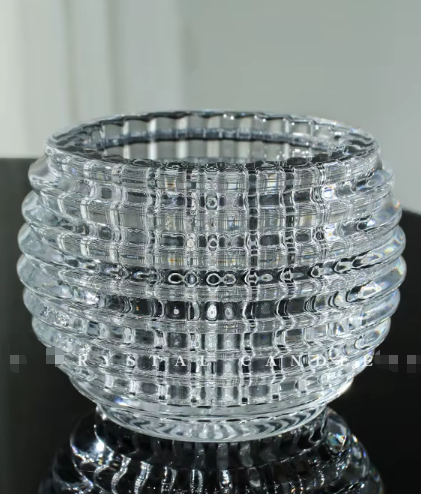 Transparent 9x7cm-convient aux bougies blanches de moins de 45cm