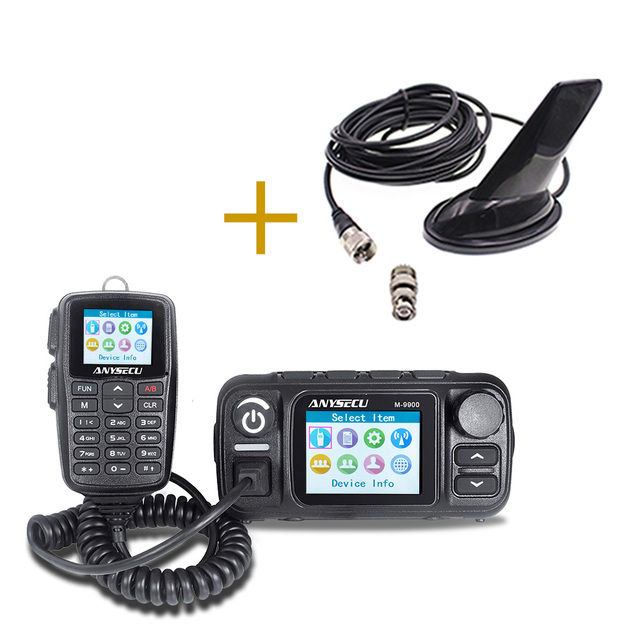Mobile Radio 25w With Antenna Two Way Radio Mobile Transceiver Car 50km Walkie Talkie Communicator Amateur Radio Phone Function