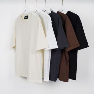 ผู้ผลิตเสื้อยืด ขายส่งเสื้อยืดทรงหลวม น้ำหนัก 260 กรัม พิมพ์โลโก้แบรนด์ตามสั่ง เสื้อยืดเปล่าสำหรับผู้ชาย - Product Image 2