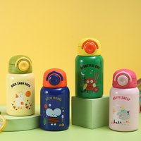 Bouteille d'eau isotherme en acier inoxydable 316 pour enfants, ensemble cadeau en gros, 450 ml, tasse thermos portable avec paille