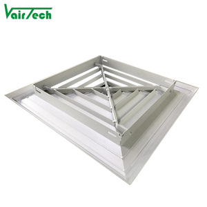 HVAC ระบายอากาศ4ทางกระจายอากาศอลูมิเนียมเพดาน - Product Image 4