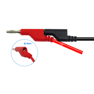 1M istiflenebilir çift 4mm muz fiş muz fiş multimetre Test kabloları kablo kiti 1000V/19A 5 renkler - Product Image 4