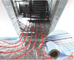 Film d'aluminium pour chauffage par le <span class=keywords><strong>sol</strong></span>, trois couches BOPP-AL-BOPP (50 m²/rouleau), 0,06 mm, marquages - Product Image 4