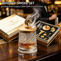 Kit de fumage pour cocktails et whisky LK (Luoke Fangle) Modèle CN2025CY, vente en gros usine, avec logo personnalisé, torche infuseur à boissons et bâtonnets de bois multi-saveurs