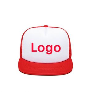 Gorra Trucker de Béisbol al por Mayor, Estilo Hip Hop, con Logotipo Personalizado, 5 Paneles, Deportiva, Sólida, de Dos Tonos, con Malla Trasera y Visera Plana de Espuma - Product Image 1