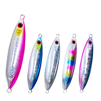 Appât artificiel en métal pour le lancer longue distance, leurre pour attraper des poissons, matériel pour pêcher les truites et les bars, à enfoncement lent, 80g, 100g, 120g, 150g