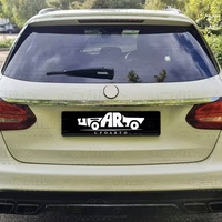 Pièces automobiles ABS Fibre de Carbone Look AMG Style Coffre Aile Arrière Aileron pour Mercedes Benz Classe C W205 Estate
