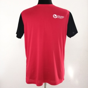 T-Shirt da palestra sportiva semplice per uomo donna manica corta maglia occhio di uccello 100% in microfibra poliestere T-Shirt rapidamente asciugare i vestiti - Product Image 3