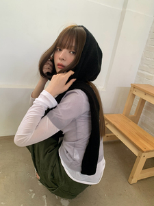 Ensemble tendance bonnet et écharpe à <span class=keywords><strong>capuche</strong></span> pour <span class=keywords><strong>femme</strong></span> – Cache-cou <span class=keywords><strong>tricot</strong></span>é chaud pour l'hiver - Product Image 4